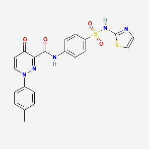 1-(4-methylphenyl)-4-oxo-N-[4-(1,3-thiazol-2-ylsulfamoyl)phenyl]-1,4-dihydropyridazine-3-carboxamide