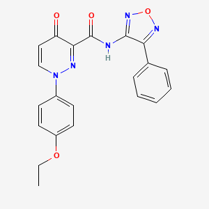 1-(4-ethoxyphenyl)-4-oxo-N-(4-phenyl-1,2,5-oxadiazol-3-yl)-1,4-dihydropyridazine-3-carboxamide