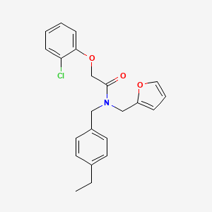 2-(2-chlorophenoxy)-N-(4-ethylbenzyl)-N-(furan-2-ylmethyl)acetamide