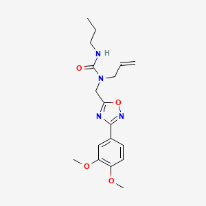 1-{[3-(3,4-Dimethoxyphenyl)-1,2,4-oxadiazol-5-yl]methyl}-1-prop-2-en-1-yl-3-propylurea