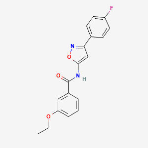 3-ethoxy-N-[3-(4-fluorophenyl)-1,2-oxazol-5-yl]benzamide