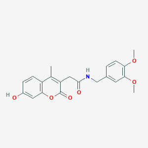 N-(3,4-dimethoxybenzyl)-2-(7-hydroxy-4-methyl-2-oxo-2H-chromen-3-yl)acetamide