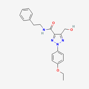 2-(4-ethoxyphenyl)-5-(hydroxymethyl)-N-(2-phenylethyl)-2H-1,2,3-triazole-4-carboxamide