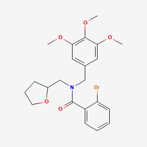 2-bromo-N-(tetrahydrofuran-2-ylmethyl)-N-(3,4,5-trimethoxybenzyl)benzamide