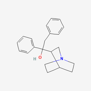 molecular formula C21H25NO B11387251 1-(1-Azabicyclo[2.2.2]oct-3-yl)-1,2-diphenylethanol 