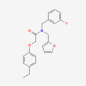 2-(4-ethylphenoxy)-N-(3-fluorobenzyl)-N-(furan-2-ylmethyl)acetamide