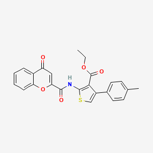 ethyl 4-(4-methylphenyl)-2-{[(4-oxo-4H-chromen-2-yl)carbonyl]amino}thiophene-3-carboxylate