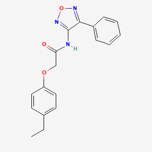 molecular formula C18H17N3O3 B11387348 2-(4-ethylphenoxy)-N-(4-phenyl-1,2,5-oxadiazol-3-yl)acetamide 