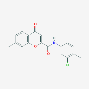 N-(3-chloro-4-methylphenyl)-7-methyl-4-oxo-4H-chromene-2-carboxamide