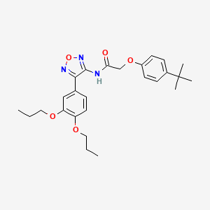 2-(4-tert-butylphenoxy)-N-[4-(3,4-dipropoxyphenyl)-1,2,5-oxadiazol-3-yl]acetamide