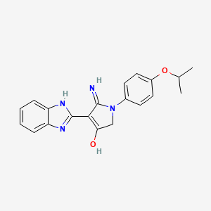 5-Amino-4-(1H-1,3-benzodiazol-2-YL)-1-[4-(propan-2-yloxy)phenyl]-2,3-dihydro-1H-pyrrol-3-one