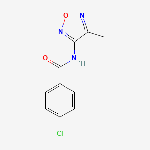 4-chloro-N-(4-methyl-1,2,5-oxadiazol-3-yl)benzamide