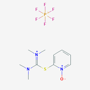 molecular formula C10H16F6N3OPS B113875 N,N,N',N'-Tetramethyl-S-(1-oxido-2-pyridyl)thiuronium hexafluorophosphate CAS No. 212333-72-7