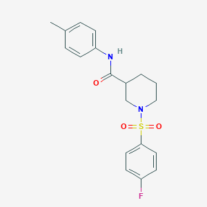 1-((4-fluorophenyl)sulfonyl)-N-(p-tolyl)piperidine-3-carboxamide