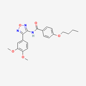 4-butoxy-N-[4-(3,4-dimethoxyphenyl)-1,2,5-oxadiazol-3-yl]benzamide