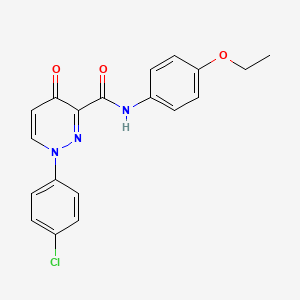 molecular formula C19H16ClN3O3 B11387583 1-(4-chlorophenyl)-N-(4-ethoxyphenyl)-4-oxo-1,4-dihydropyridazine-3-carboxamide 