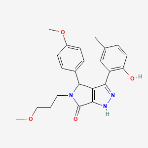 3-(2-hydroxy-5-methylphenyl)-4-(4-methoxyphenyl)-5-(3-methoxypropyl)-4,5-dihydropyrrolo[3,4-c]pyrazol-6(1H)-one