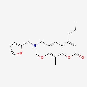 3-(2-furylmethyl)-10-methyl-6-propyl-2H,4H-chromeno[6,7-e]1,3-oxazin-8-one