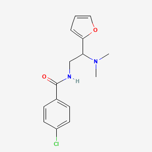 4-chloro-N-[2-(dimethylamino)-2-(furan-2-yl)ethyl]benzamide