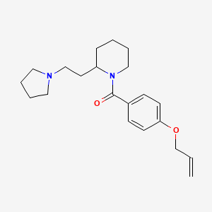 [4-(Prop-2-en-1-yloxy)phenyl]{2-[2-(pyrrolidin-1-yl)ethyl]piperidin-1-yl}methanone