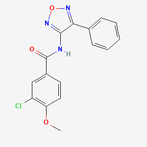 3-chloro-4-methoxy-N-(4-phenyl-1,2,5-oxadiazol-3-yl)benzamide