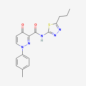 1-(4-methylphenyl)-4-oxo-N-(5-propyl-1,3,4-thiadiazol-2-yl)-1,4-dihydropyridazine-3-carboxamide