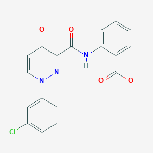 Methyl 2-({[1-(3-chlorophenyl)-4-oxo-1,4-dihydropyridazin-3-yl]carbonyl}amino)benzoate