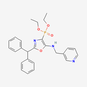 Diethyl {2-(diphenylmethyl)-5-[(pyridin-3-ylmethyl)amino]-1,3-oxazol-4-yl}phosphonate