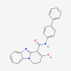 N-(biphenyl-4-yl)-3-hydroxy-1,2-dihydropyrido[1,2-a]benzimidazole-4-carboxamide