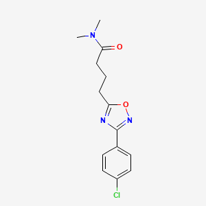 4-[3-(4-chlorophenyl)-1,2,4-oxadiazol-5-yl]-N,N-dimethylbutanamide