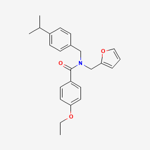 4-ethoxy-N-(furan-2-ylmethyl)-N-[4-(propan-2-yl)benzyl]benzamide