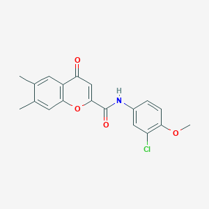 N-(3-chloro-4-methoxyphenyl)-6,7-dimethyl-4-oxo-4H-chromene-2-carboxamide