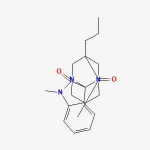 1',5-dimethyl-7-propyl-6H-spiro[1,3-diazatricyclo[3.3.1.1~3,7~]decane-2,3'-indole]-2',6(1'H)-dione