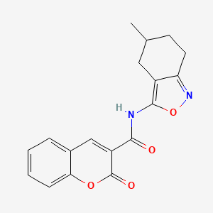 N-(5-methyl-4,5,6,7-tetrahydro-2,1-benzoxazol-3-yl)-2-oxo-2H-chromene-3-carboxamide