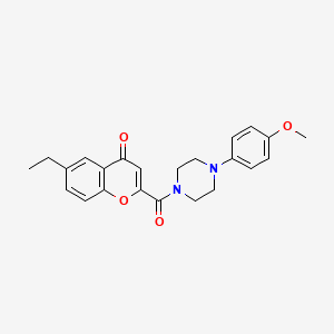 6-ethyl-2-{[4-(4-methoxyphenyl)piperazin-1-yl]carbonyl}-4H-chromen-4-one