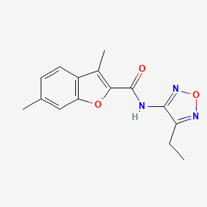 N-(4-ethyl-1,2,5-oxadiazol-3-yl)-3,6-dimethyl-1-benzofuran-2-carboxamide