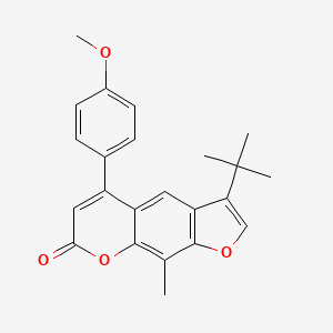 3-tert-butyl-5-(4-methoxyphenyl)-9-methyl-7H-furo[3,2-g]chromen-7-one