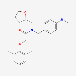 N-[4-(dimethylamino)benzyl]-2-(2,6-dimethylphenoxy)-N-(tetrahydrofuran-2-ylmethyl)acetamide