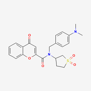 N-[4-(dimethylamino)benzyl]-N-(1,1-dioxidotetrahydrothiophen-3-yl)-4-oxo-4H-chromene-2-carboxamide