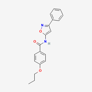 N-(3-phenyl-1,2-oxazol-5-yl)-4-propoxybenzamide