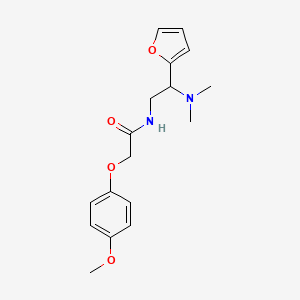 N-[2-(dimethylamino)-2-(furan-2-yl)ethyl]-2-(4-methoxyphenoxy)acetamide