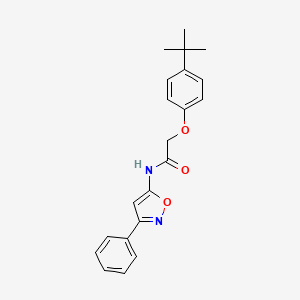 2-(4-tert-butylphenoxy)-N-(3-phenyl-1,2-oxazol-5-yl)acetamide