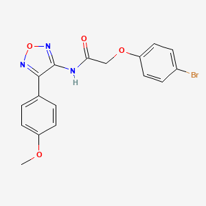 2-(4-bromophenoxy)-N-[4-(4-methoxyphenyl)-1,2,5-oxadiazol-3-yl]acetamide