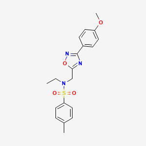 N-ethyl-N-{[3-(4-methoxyphenyl)-1,2,4-oxadiazol-5-yl]methyl}-4-methylbenzenesulfonamide