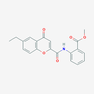 methyl 2-{[(6-ethyl-4-oxo-4H-chromen-2-yl)carbonyl]amino}benzoate