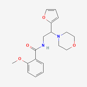 N-[2-(furan-2-yl)-2-(morpholin-4-yl)ethyl]-2-methoxybenzamide