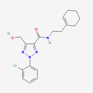 2-(2-chlorophenyl)-N-[2-(cyclohex-1-en-1-yl)ethyl]-5-(hydroxymethyl)-2H-1,2,3-triazole-4-carboxamide