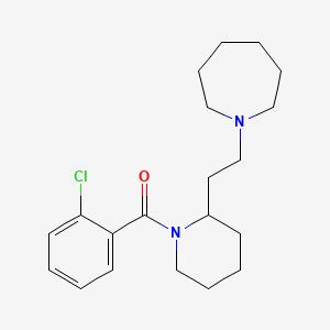 1-{2-[1-(2-Chlorobenzoyl)piperidin-2-yl]ethyl}azepane