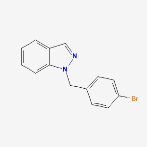 molecular formula C14H11BrN2 B11388142 1-(4-bromobenzyl)-1H-indazole 