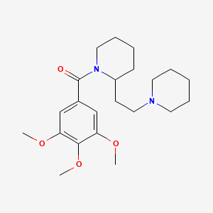 2-(2-Piperidin-1-ylethyl)-1-(3,4,5-trimethoxybenzoyl)piperidine